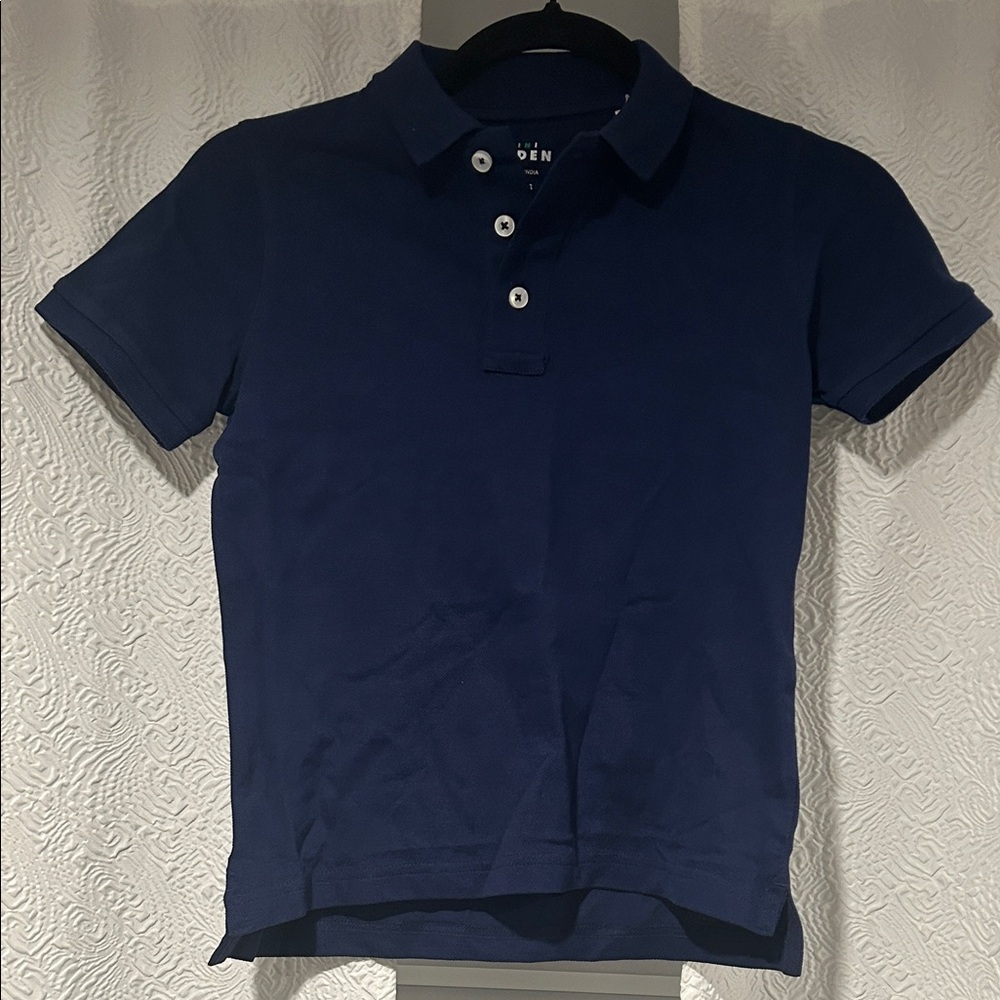 Mini Boden Navy Polo Shirt Boys 8-9 Years